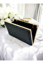 Black Color One Side Stone Women's Evening Dress Bag - 3