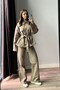 Denim Suit with Belt - 3