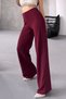 Women's Silver Lycra Beltless Palazzo Trousers, 4 Season Crepe Gathering Fabric - 6