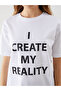 Crew Neck Printed Women's T-Shirt - 3