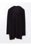 Lcwaikiki Classic Black Shawl Collar Women's Knitwear Cardigan - 6