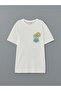 Crew Neck Printed Combed Cotton Boys' T-Shirt