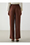 Elastic Waist Textured Women's Trousers - 4