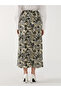 Floral Women's Skirt with Elastic Waist - 5