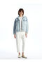 Nevavm Shirt Collar Oversize Women's Jean Jacket with a Difference - 2