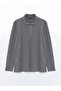 Lcwaikiki Classic Gray Polo Neck Long Sleeve Men's Sweatshirt - 5