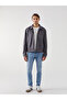 Vizyon New Season Shirt Collar Men's Leather-Look Jacket - 2