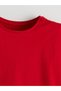 Özmarka New Season Crew Neck Plain Combed Cotton Girls' T-Shirt - 4