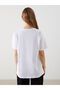 Crew Neck Printed Women's T-Shirt - 4