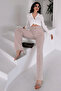 Women's Bella Belt Detailed Palazzo Trousers - 6