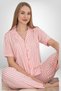 Vry Alissa Women's Striped Cotton Pajama Set Vr.Al.K62.T84.85. Y011 - 2