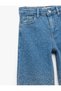Stone Detailed Indigo Girl's Jean Pants 5Skg40123Ad - 3