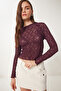 Lacy Stretchy Knitted Blouse Murdum Lcr0054 - 2