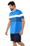 Blue Men's T-Shirt Kr4514 - 2