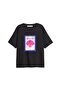 Dolce Vita Printed Relaxed Fit Black Women's Tshirt