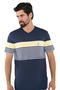 Navy Blue Men's T-Shirt Kr4514 - 5