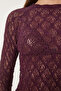 Lacy Stretchy Knitted Blouse Murdum Lcr0054 - 4