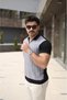 New Season Men's Polo Neck Zipper Detailed T-Shirt - 4