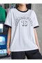 French Paris Piece Single Jersey T-Shirt - White Oversize Crew Neck Short Sleeve T-Shirt - 2