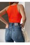 Women's Fit Knitwear Orange Crop Blouse 0296 - 2