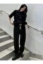 Unisex Black Oversize N' Oublie Printed Knitted T-shirt - 5
