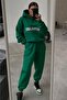 Mood The Label Winter Tracksuit Set - Green Printed Hooded Oversize Hoodie