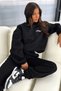 Thatsso Edition Limited Fetch Tracksuit Set Sweatshirt Jogger - Black Printed Oversized Hooded - 3