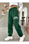 California West Coast Sweatpants Jogger - Green Printed Rubber Leg High Waist - 2