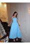 Square Neck Thick Strap Midi Length Dress - 4