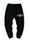 Los Angeles Black Jogger Sweatpants - Comfortable and Stylish Printed with Rubber Legs - 3