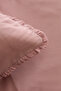 Ella Krep 100% Cotton Double Duvet Cover Set Dusty Rose - 7