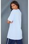 Plain Single Jersey T-Shirt - Baby Blue Oversize Crew Neck Short Sleeve T-Shirt