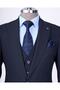 Italian Style Slim Fit 8 Drop Single Taki Navy Blue T13359 - 2