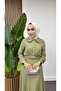 Mint Green Zümra Skirted Double Hijab Suit - 3