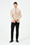 Bej Slim Fit Örme Esnek Kumaşlı Blazer Ceket - 8