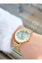 Women's Wristwatch Steel Band Cutout Glass in Special Box