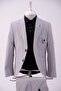 Seersucker Boy's Slim Fit Suit - 2