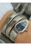 Rym-010466 Raymond Snake Model Women's Wristwatch - 100% Steel Case and Band - 2 Years Warranty