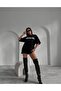 تي شيرت أسود كبير الحجم Mood The Label - مطبوع كبير الحجم - 5