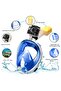 Fullface Full Face Diving Swimmer Mask Snorkel Underwater Exploration Mask Set Anti-Fog and Leak - 4