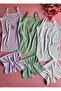 Modal Fabric, 3-Piece Embroidered Girl's Undershirt and Boxer Shorts Set (6 Pieces in Total) - 3
