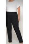 Women's Elastic Waist, Front Stitched, Pocketed Thin Combed Cotton Pants - 3