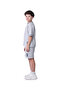 Boys' Jacquard Set – Light Blue 2-Piece Outfit with Label Detail - 2
