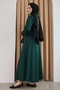 Skirt Buttoned Emerald Green Double Suit - 3