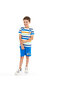 Classic Royal Blue Cotton T-Shirt & Pull-On Shorts Set - 3