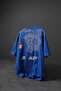 Men's Blue One Day Print Detail Oversize Tshirt