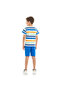 Classic Royal Blue Cotton T-Shirt & Pull-On Shorts Set - 4