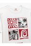 Printed Cotton Short Sleeve Crew Neck T-Shirt - 3