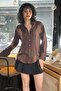 Women's Satin Transparent Shirt