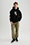 Parachute Pants Elastic Waist with Cargo Pockets A9041Ax23Au - 4